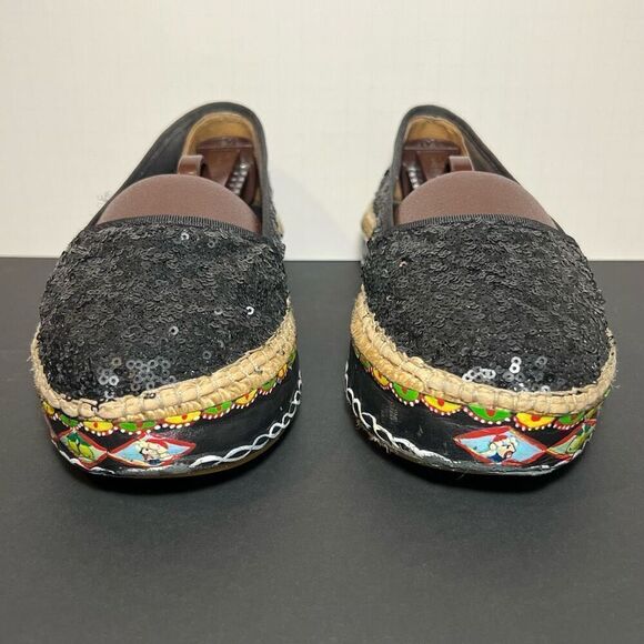 Womens TIZZINI Hand Painted Made in Italy Sequin Loafers / Size 8.5-9 EU 39 - Picture 2 of 8
